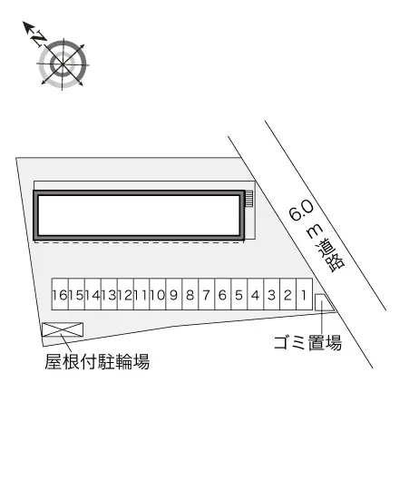 ★手数料０円★厚木市下川入　月極駐車場（LP）